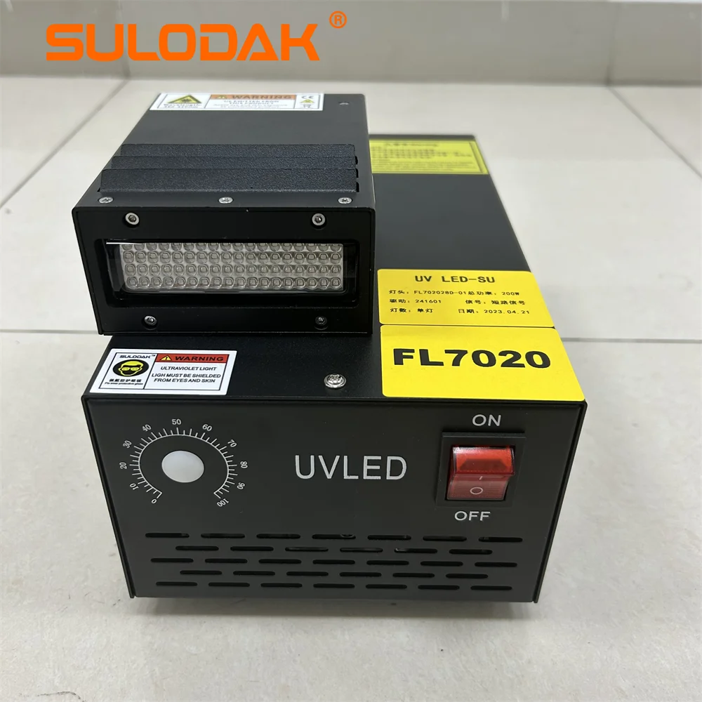 UV LED Curing Lamp UV 70*20mm Air Cooling UV Lamp with Electric Box for UV Printer Lamp For Ink 395nm/Epoxy Resin/Glue