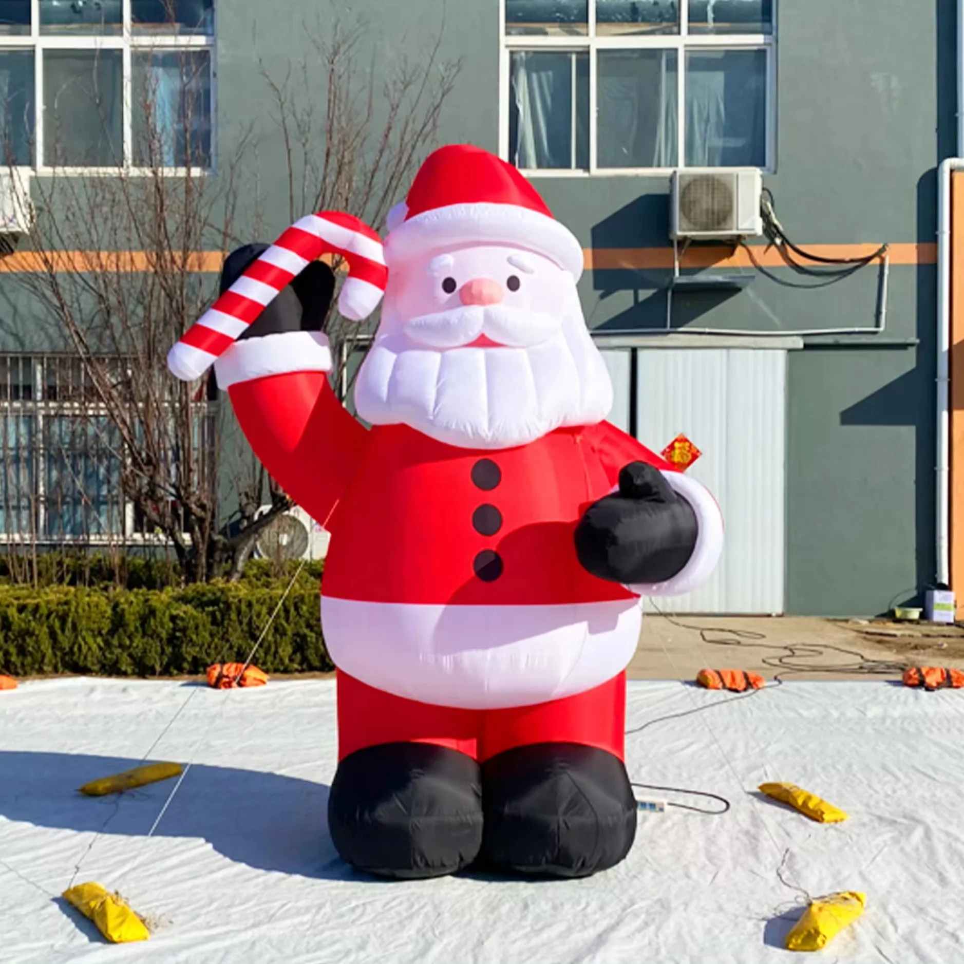 

3-10m led Aero Hot Sale Inflatable Santa Claus Christmas Garden Decorative Giant Inflatable Cartoon Christmas Father with Light