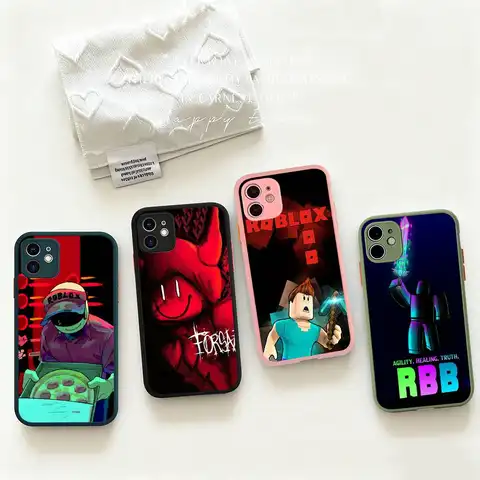 Game R-Roblox-ES Phone Case For iPhone 16 15 14 11 12 13 Pro Max Plus 12 XS Max Back Cover Matte Case