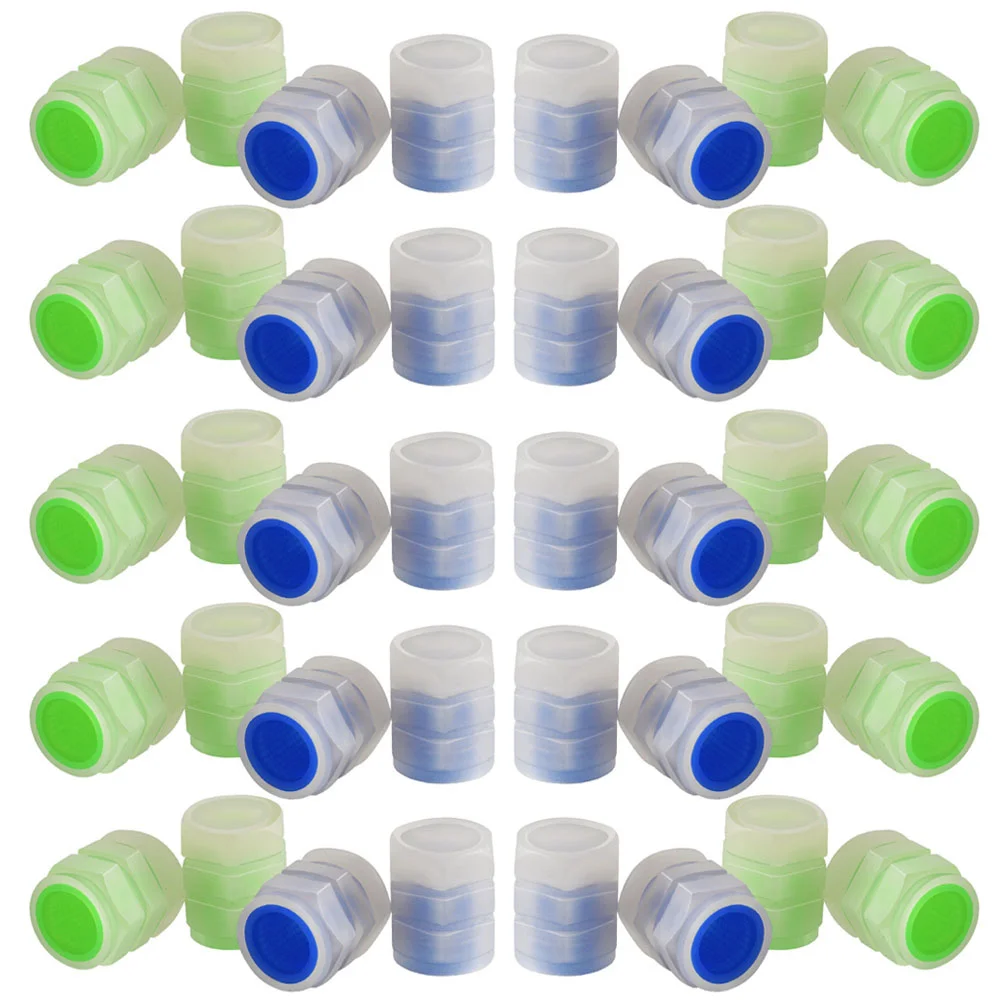 

40 Pcs Bicycle Valve Cap Replacement Stem Caps Decorative Plastic Tire for Car Truck Valves