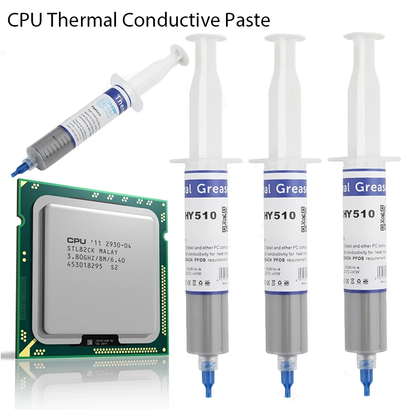 HY510 GPU CPU thermal paste, GPU thermal conductivity composite silicone grease, CPU chipset cooling, CPU gray cooler