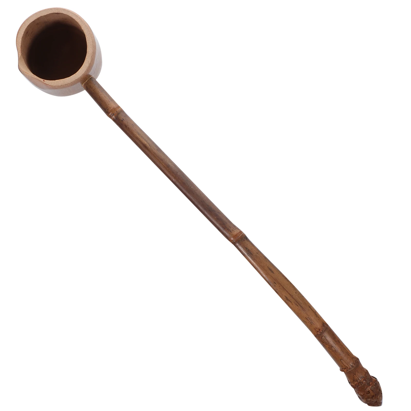 

Bathroom Dipper Water Ladle Pouring Bucket Spoon Scoop Long Handle Wooden Tea for Loose Accessories
