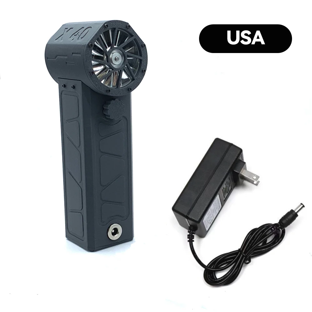 40mm 140000RPM Mini Turbo Jet Fan Brushless Motor Handheld Duct Fan Portable Turbo Fan Type-C Charging with Power Display