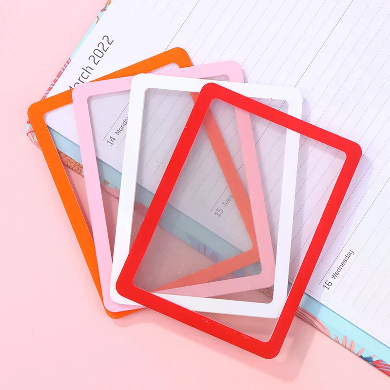 5 قطع من غلاف البطاقات ذو الحواف الصلبة، غلاف حماية من المواد البلاستيكية، غلاف حماية مضاد للسقوط