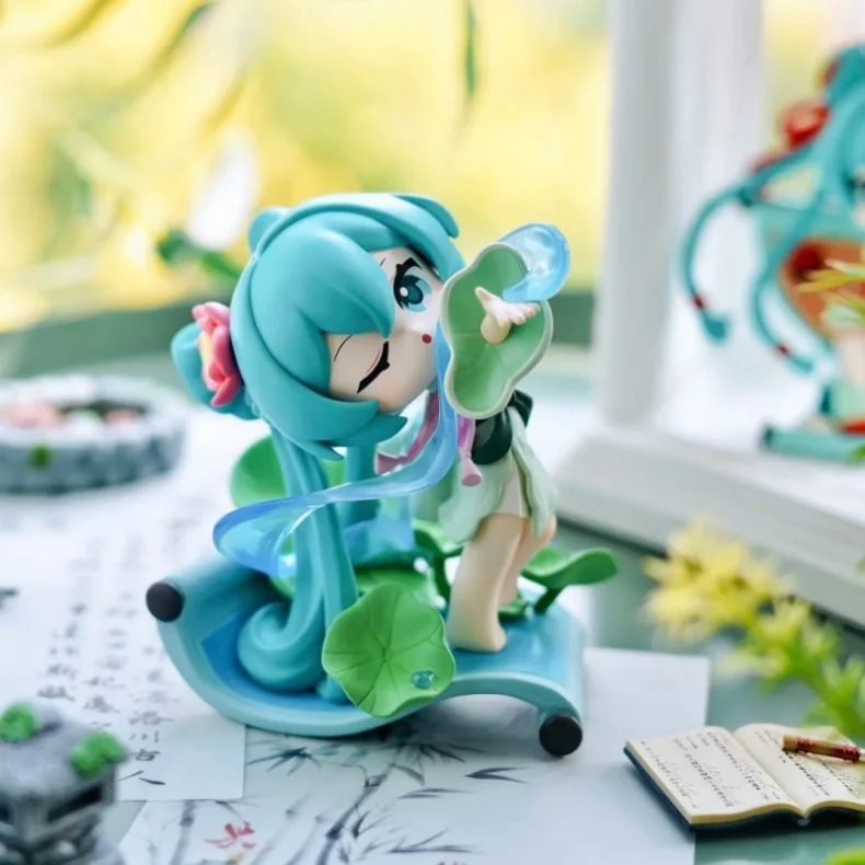 Echte Hatsune Miku Blind Box Ancient Charm Serie Berge Flüsse Wolken Meer Chinesischer Stil Anime PVC Figur Sammlerstück Geschenk – Detail 4