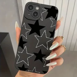 Five-pointed Star Protective Phone Case For Xiaomi Redmi Note 14 13 12 Pro Plus 12S 11S 11 10S Redmi 12 13C Soft Silicone Cover