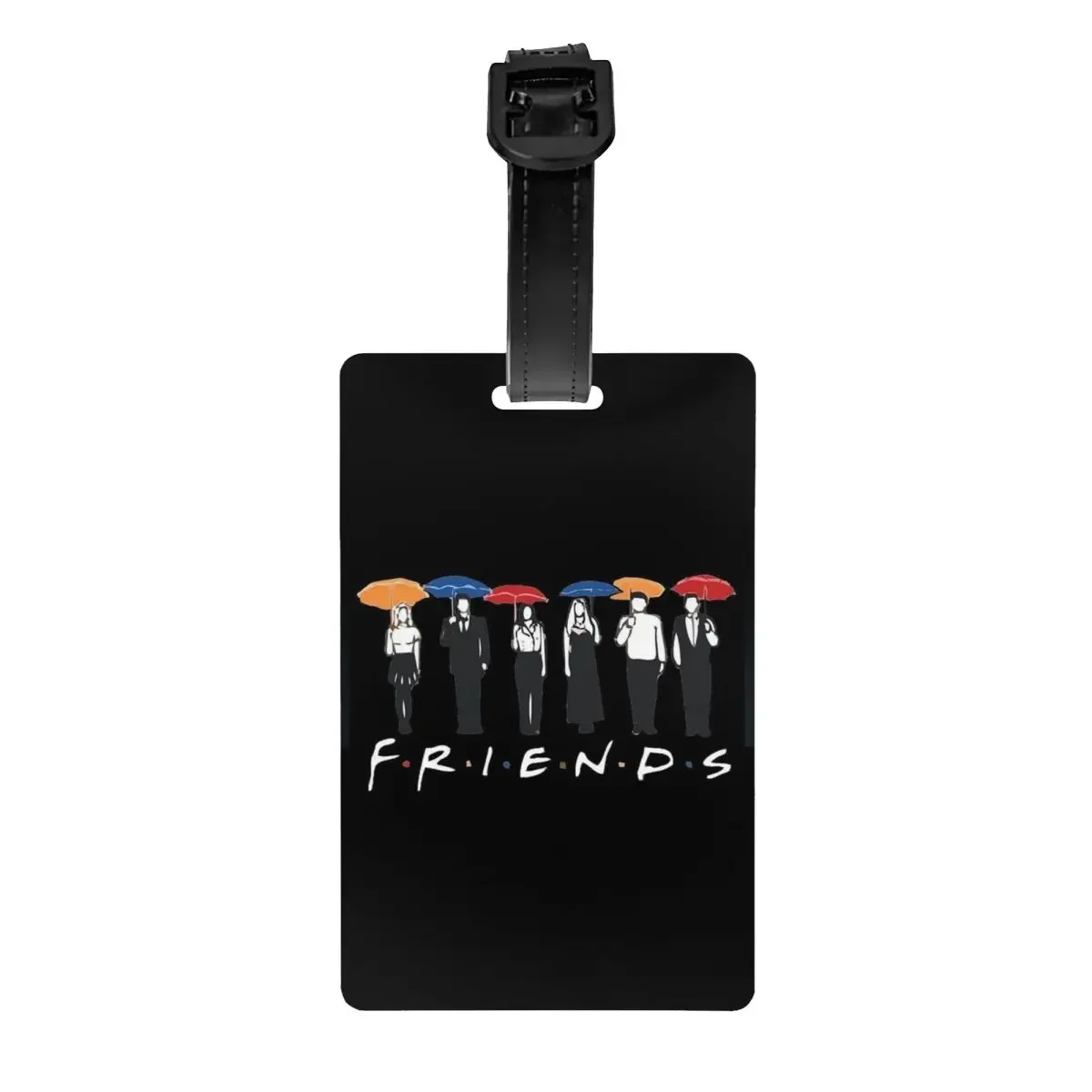 Custom Classic Friends TV Show Luggage Tag With Name Card Privacy Cover ID Label for Travel Bag Suitcase