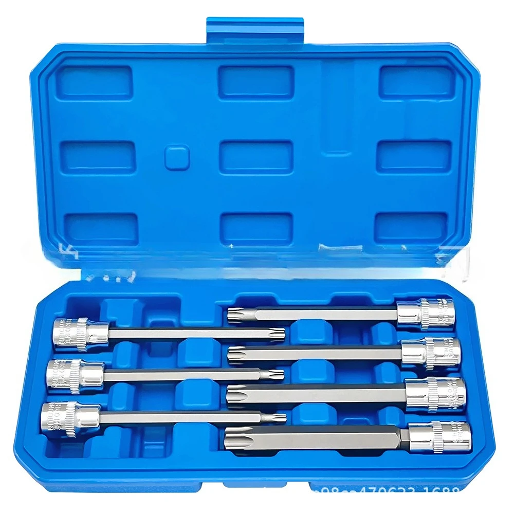 

Набор из 7 предметов для набора пакетных втулок для прессования, коробка для набора отверток 3/8, спецификация T25-T60