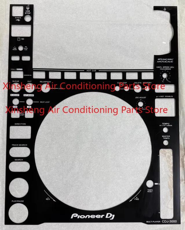 Aluminium alloy Main Faceplate Mixing Console Control Panel for Pioneer CDJ-3000-