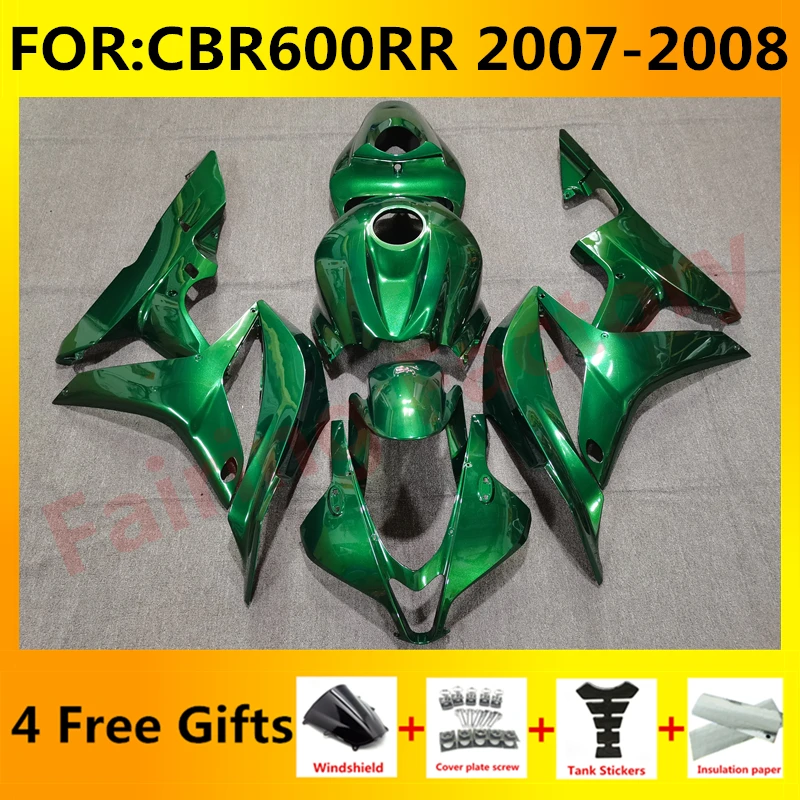 

New ABS Motorcycle Whole Fairings Kit for CBR600RR F5 2007 2008 CBR600 RR CBR 600RR 07 08 Bodywork full fairing set green