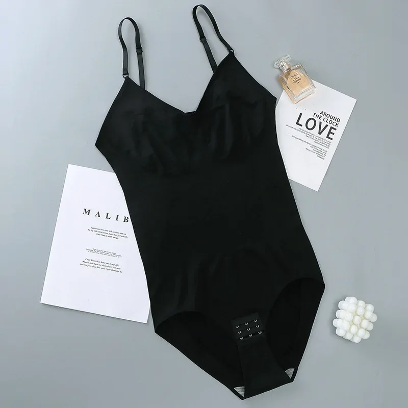 Description Picture 3 of itemWomen Seamless Shapers Bodysuit Underwear Shapewear L to XXXL Black Skin Tummy Control Butt Lifter Slimming Strap