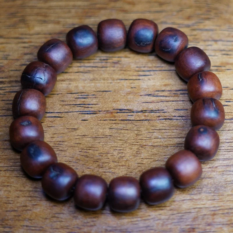 Natural - jujube wood barrel , lightning-striken hand , collectible chrysalis , Taoist beads, pra