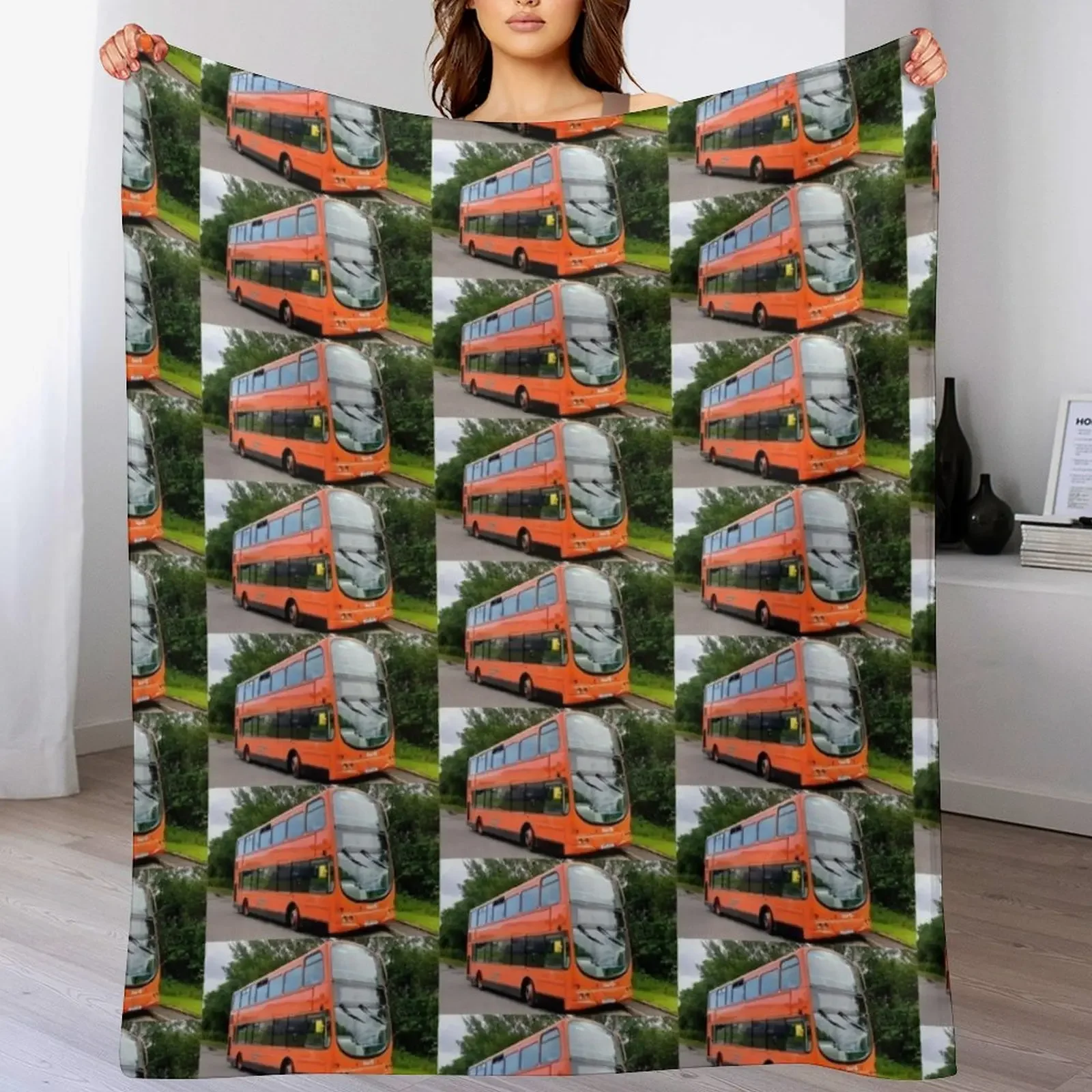 

Bus Throw Blanket Flannel Fleece Soft Warm Throw Blanket