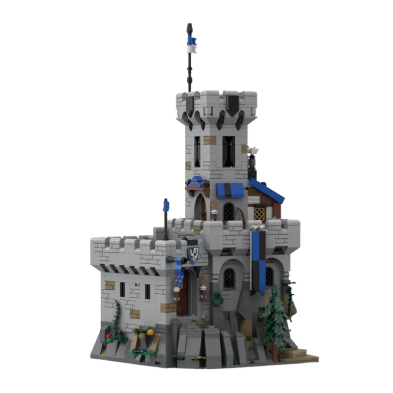 MOC Castle Model Card Game Set - Small Part Assembly Toy Building Blocks - 1648 Pieces - Suitable for All Enthusiasts - Creative