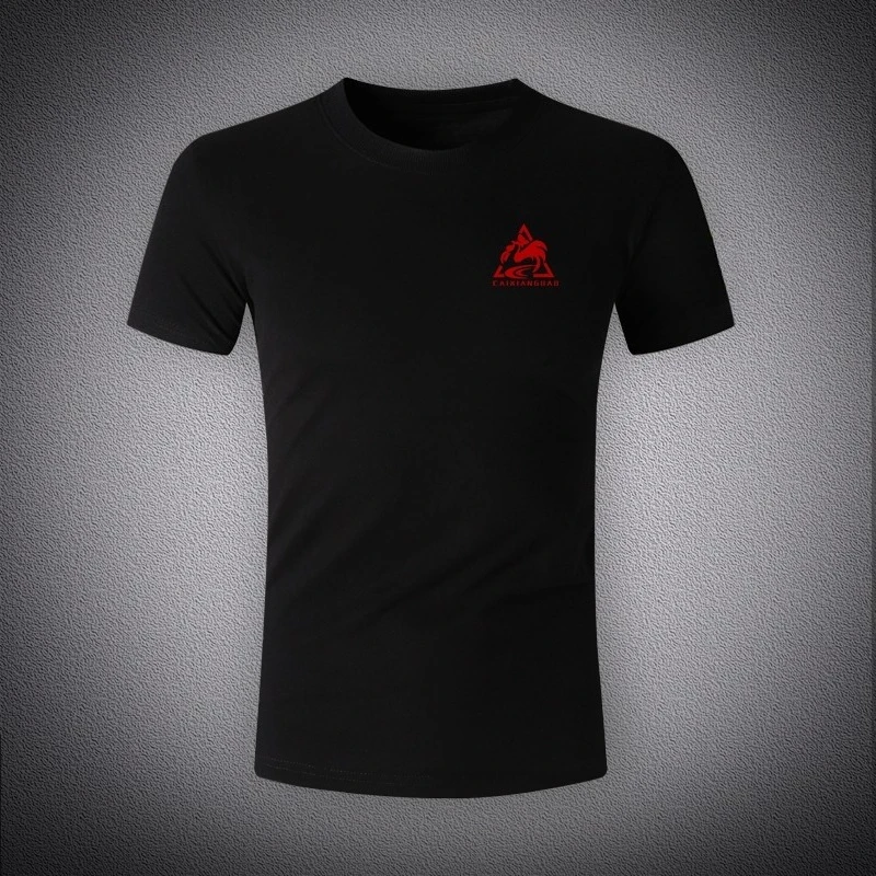 

High-quality men's and women's T-shirts for summer 2025 loose cotton fitness and outdoor sports brand short-sleeved tops 0719 01