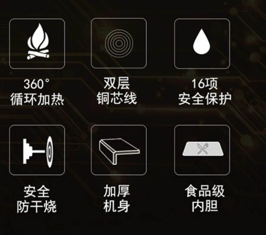 Commercial six-head pot stove, independent temperature control six-eye stove, hotel catering six-eye induction cooker equipment