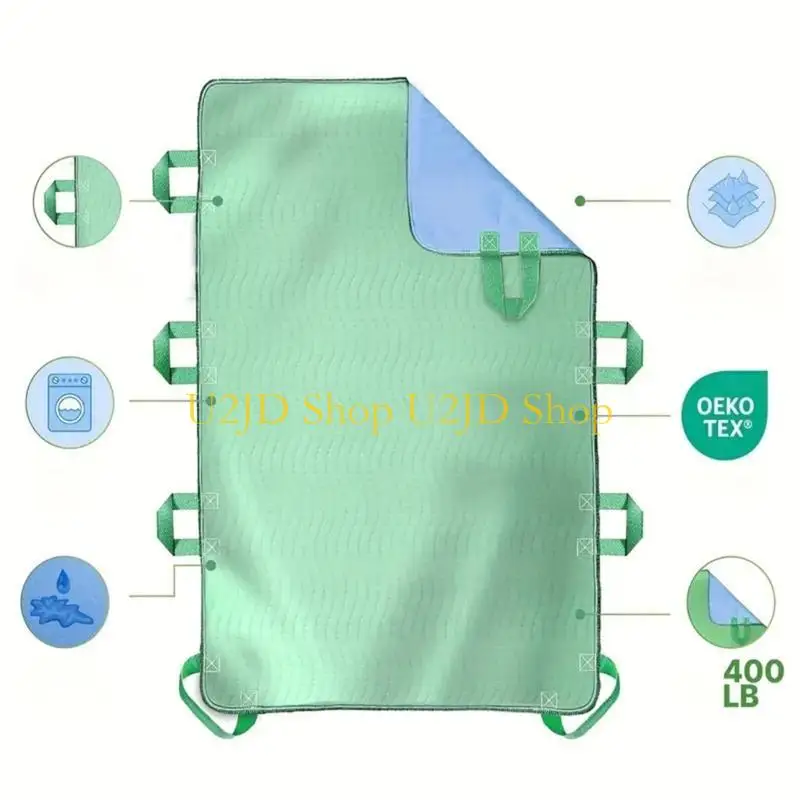 U2JD Absorbent Positioning Bed Pad Washable Transfer Sheet Incontinence Bed Pad