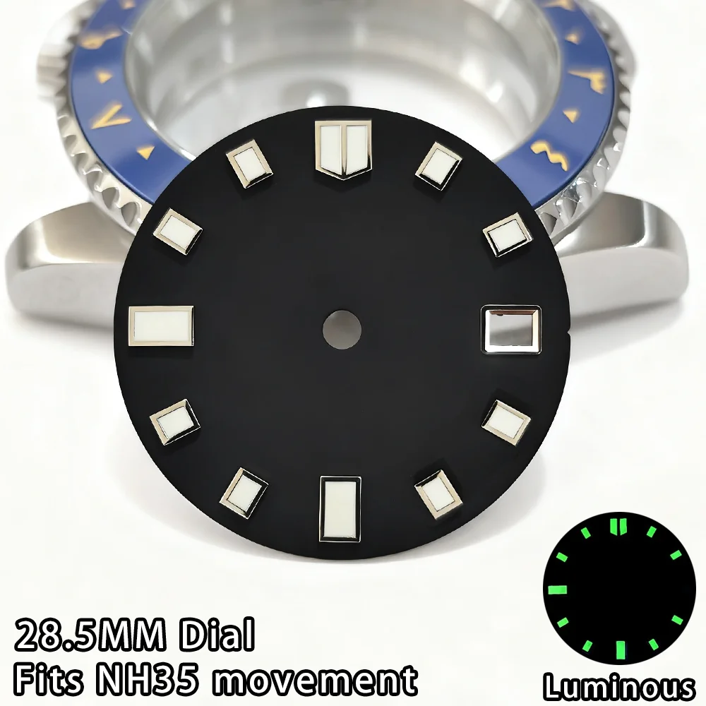 28.5 مللي متر الطلب NH35 حركة الطلب مضيئة الهاتفي مع ساعة تقويم واحدة NH35 ساعة اكسسوارات NH35 ساعة الطلب NH35 28.5 مللي متر الطلب #1
