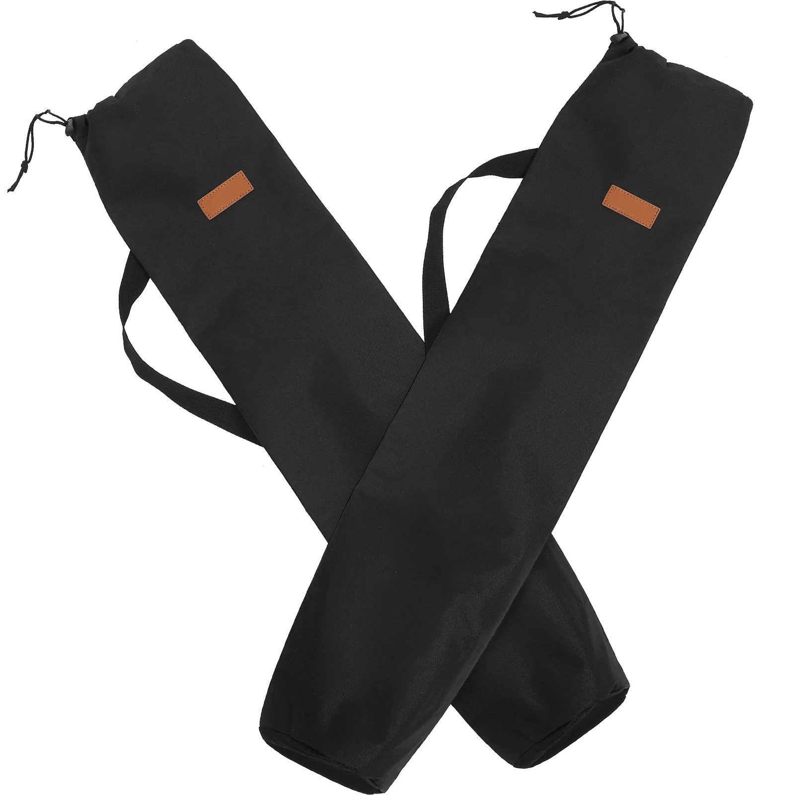 

2pcs Tent Fishing Rod Storage Oxford Cloth Portable Large Camping Storage Bag Fishing Rod Bag Capacity Camping Outdoor Black