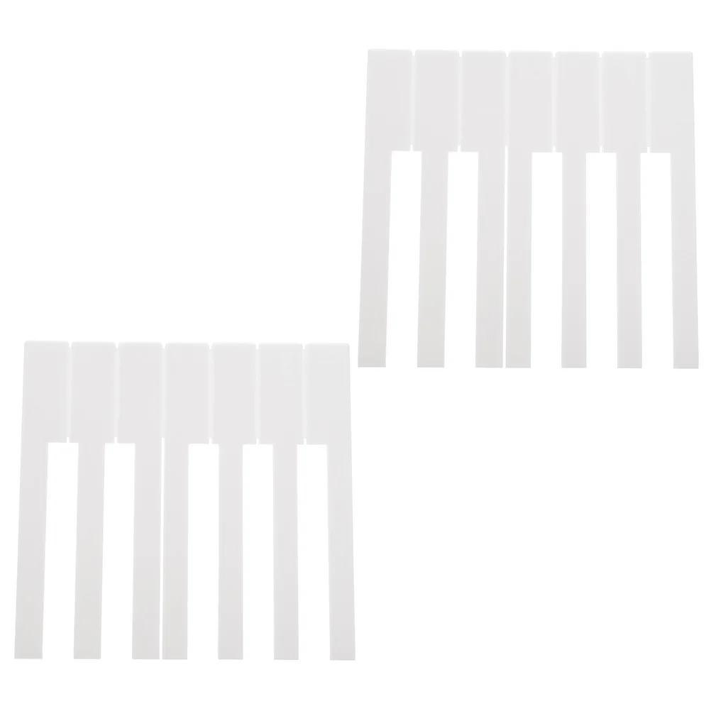 

52pcs Piano White Acrylic Material Replacement Keys for Keyboard Musical Instruments Repairing Accessories