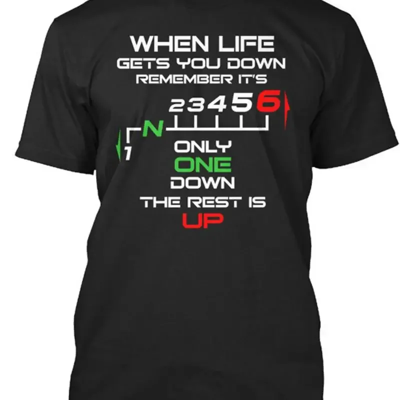 1 down 5 up Only One Down Rest Is Up T-Shirt Made in USA Size S to 5XL