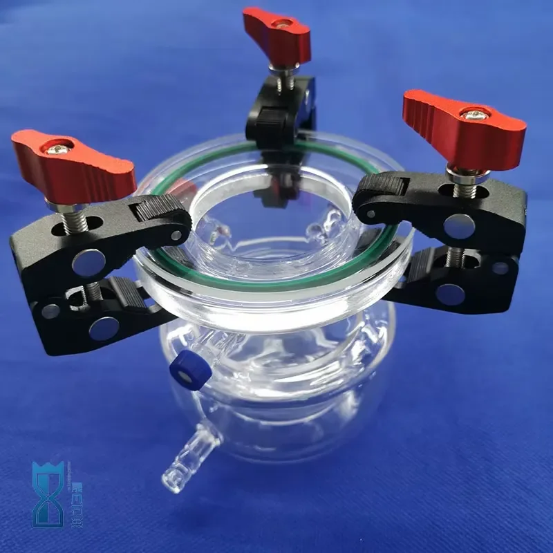 Quartz Double Wall Immersion Well for Photochemical UV Photocatalytic Reactor 100ml 250ml 500ml 1000ml
