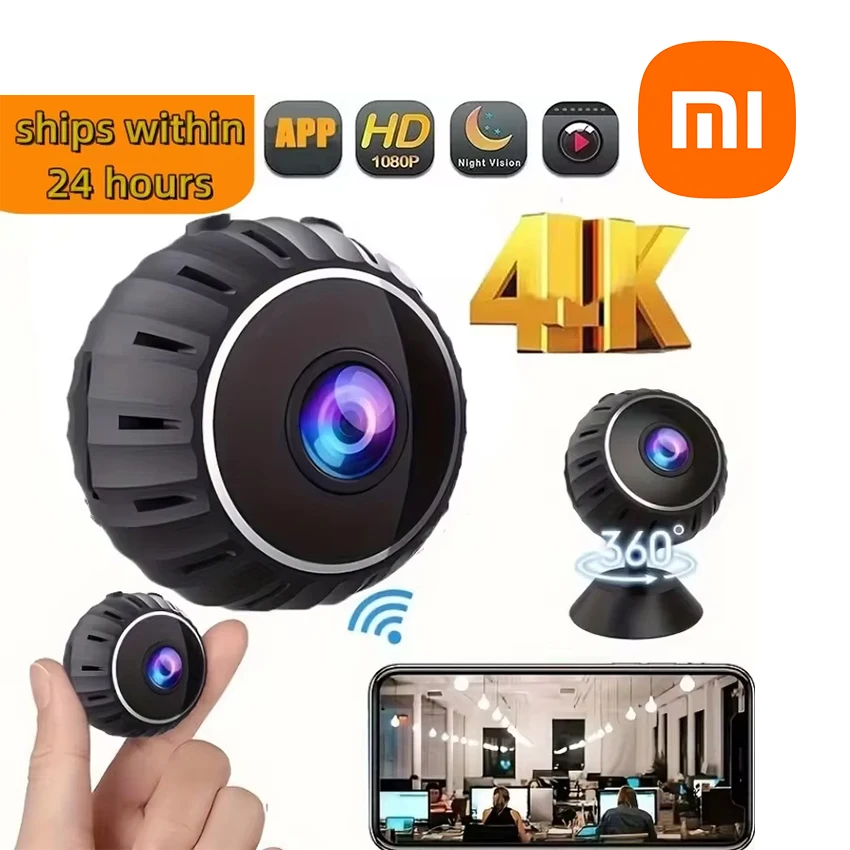 Xiaomi 1080p Wireless Wifi Mini Camera 4k Hd Small Night Vision Video Recorder Baby Hd Video Recorder Motion Detecting Monitor