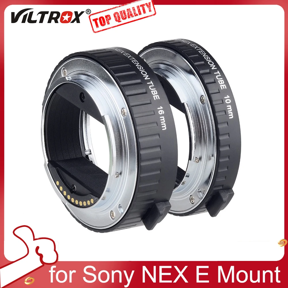 

Viltrox DG-NEX 10+16mm Auto Focus Macro Extension Tube Lens Adapter for Sony E Mount Camera A9 A7II A7RII A7SII A6500 A6300