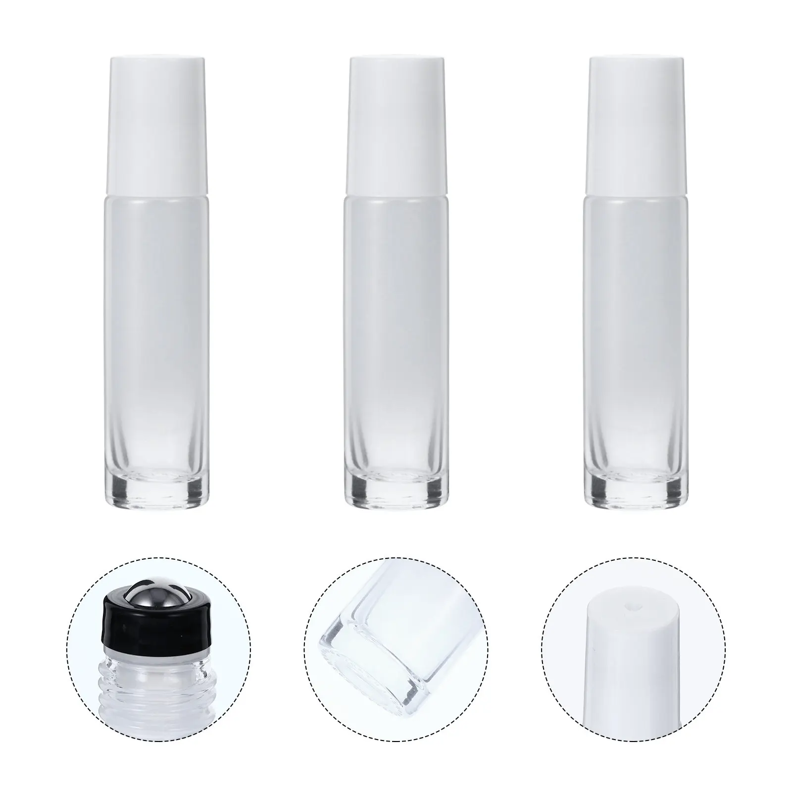 

6Pcs Essential Oil Roller Bottles 10Ml Thick Glass Roll-on Bottles for Travel Everyday Use Aromatherapy Perfume Makeup Storage