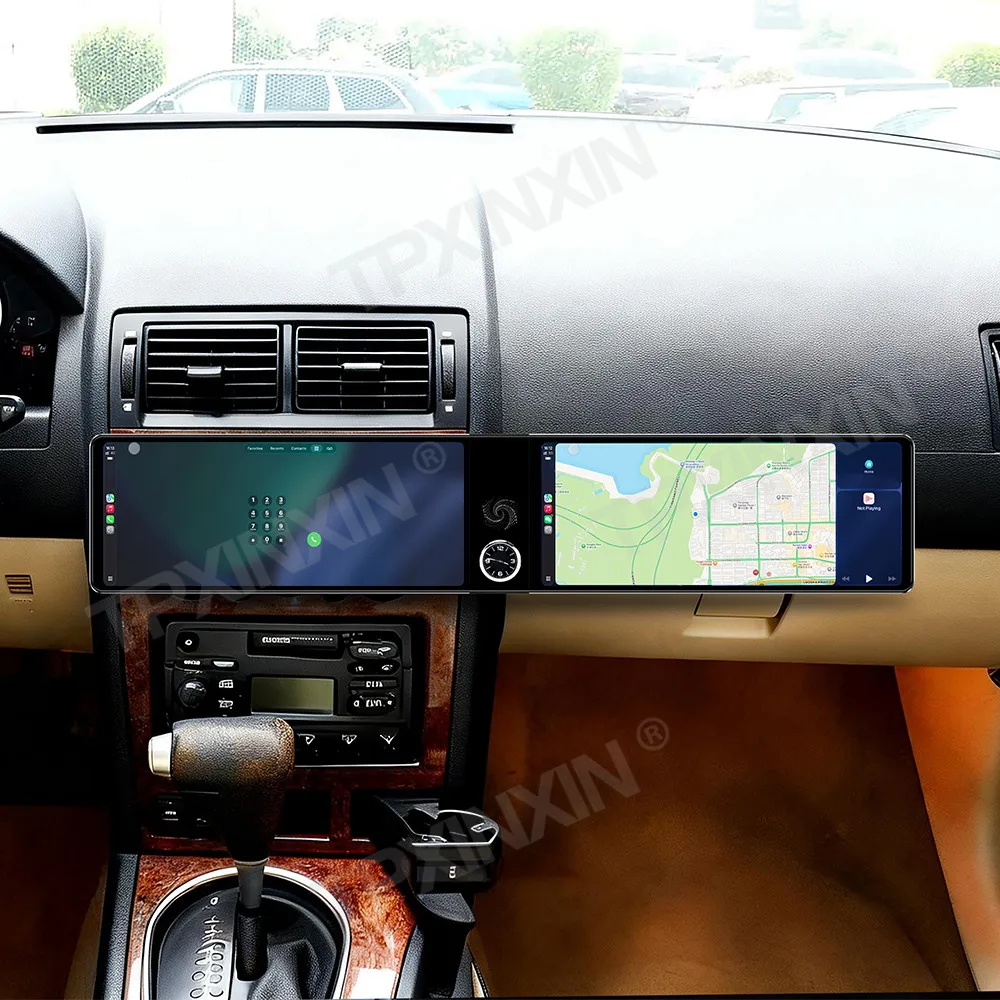 12.3'' Dual Screen Car Radio For Ford Mondeo 2000-2003 Car Multimedia Video Player Stereo GPS Navigation Carplay Head Unit 5G