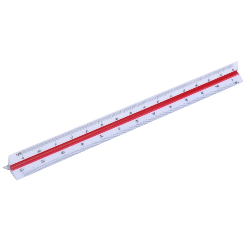 DONG Scale Ruler 30cm Triangular Ruler Metric Scale 1:20 1:25 1:50 1:75 1:100 1:125/1:100 1:200 1:250 1:300 1:400 1:500