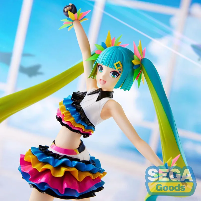 Oryginalna figurka Sega Hatsune Miku 1/8 Diva Project Holiday Catch The Wave Anime Pvc Action Decoration Model Kolekcjonerska zabawka na prezent