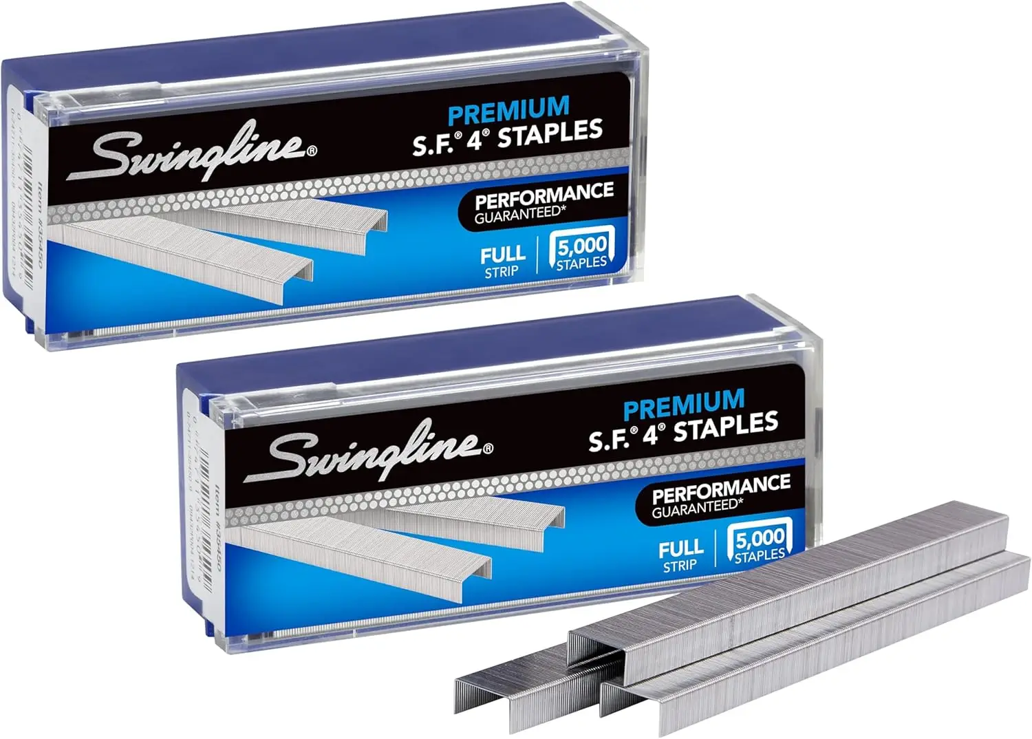 Staples for Standard Staplers, 1/4" Length, 5000 Count, 2-Pack, Chisel Point, Secures 25 Sheets