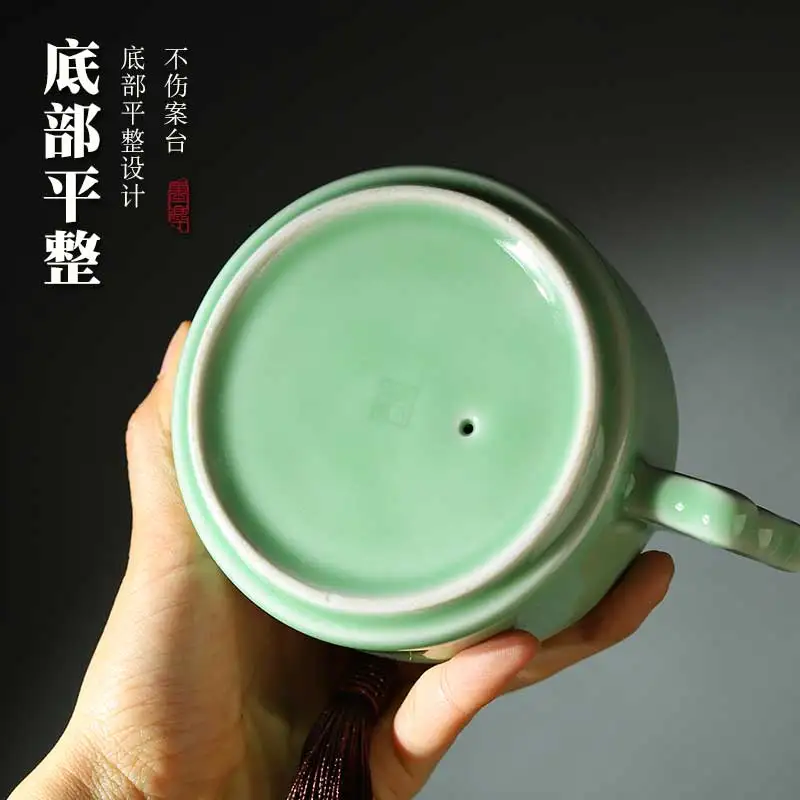 Ceramic Ink Pool Ink Box Table With Cover For BeginnersCalligraphy Special Rack Licking Wash Cylinder Plate Chinese Painting