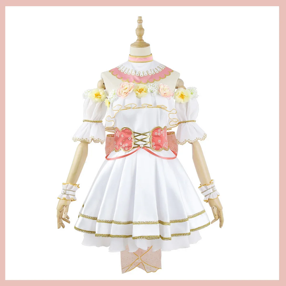 ¡Anime LoveLive! Disfraz de Cosplay Maki Nishikino para mujer, peluca, hermoso vestido, flores, uniforme, falda de princesa, traje de Carnaval Kawaii Sexy