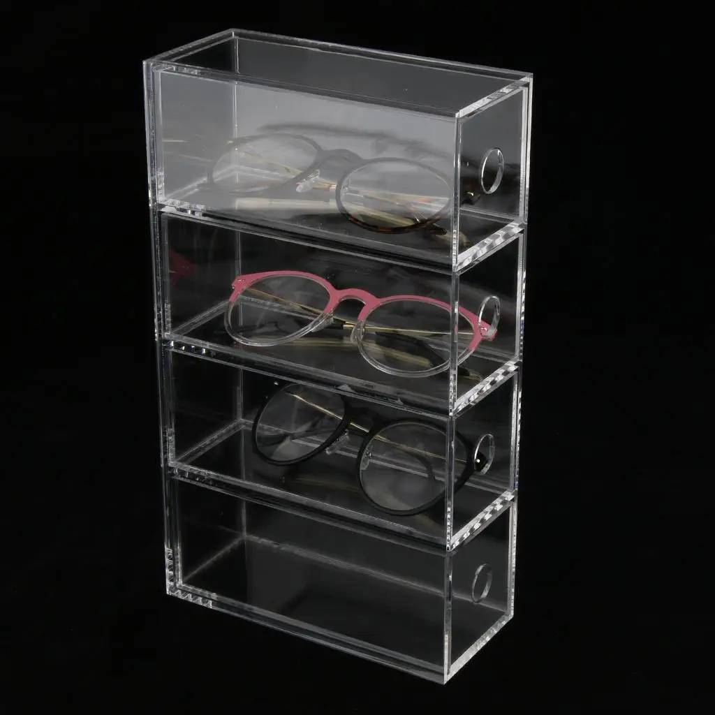 1x Acrylic Sunglass Display Stand Liquid Spray Dropper Bottles Storage