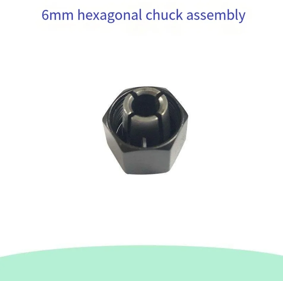 6mm hexagonal chuck assembly, electric grinding chuck nut, sandwich chuck nut, electric grinding spring chuck