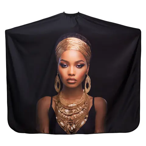 Top Barber Cape Hair Stylist Salon Haircut Gown Waterproof Hair Cutting Apron with Closure Professional  Salon Cutting Tool