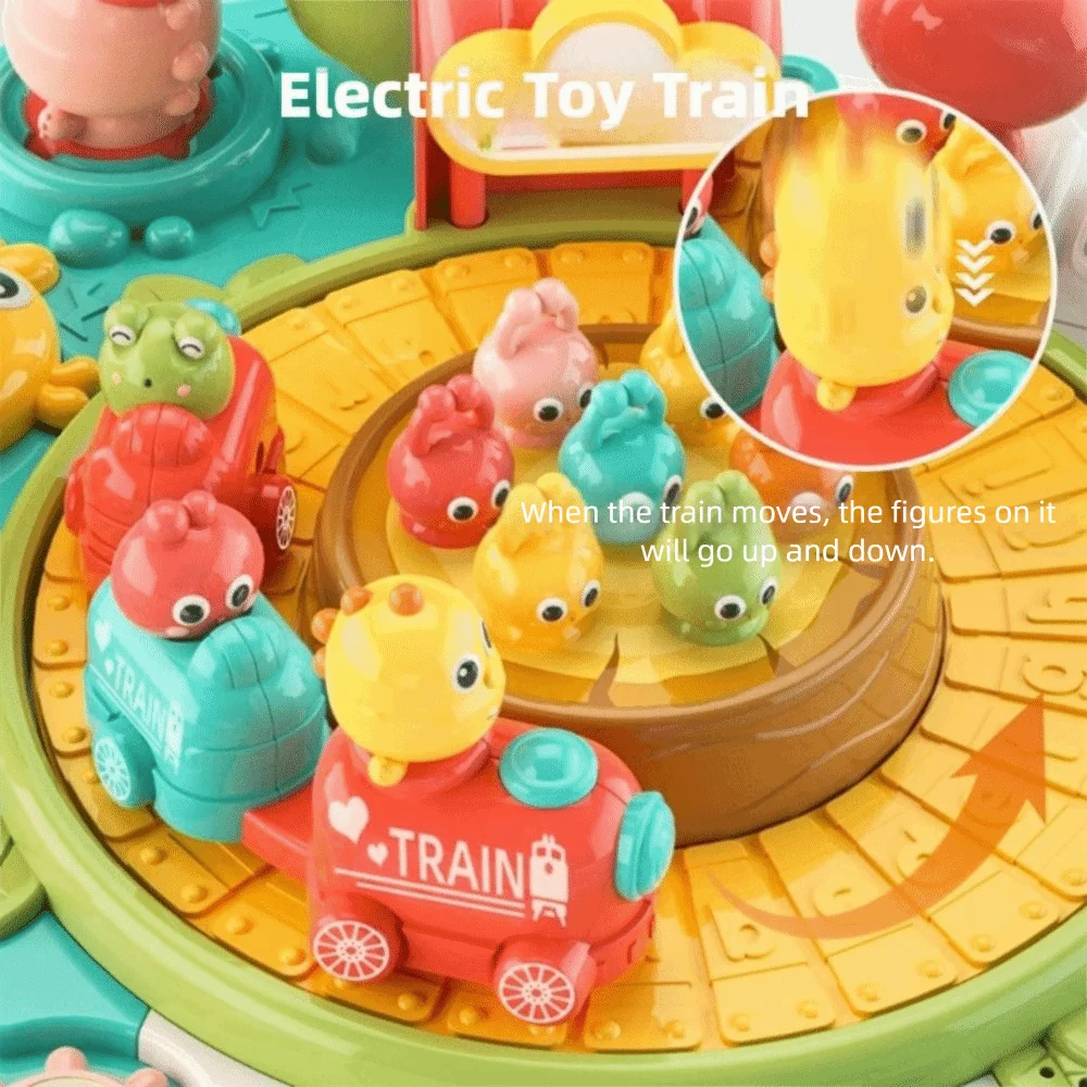 طاولة تعلم موسيقية محمولة تفاعلية مع طاولة تعليمية تنموية خفيفة وأضواء LED هدية مركز النشاط #3