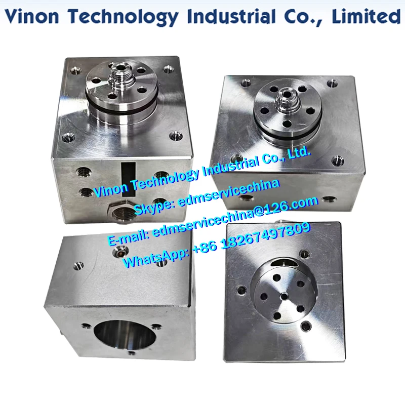 EXCETEK Use Die Block Upper, Wire Guide Fixation Seat, Upper Head Wire Guide Block, EDM Spare Parts to Fit EXCETEK Machine