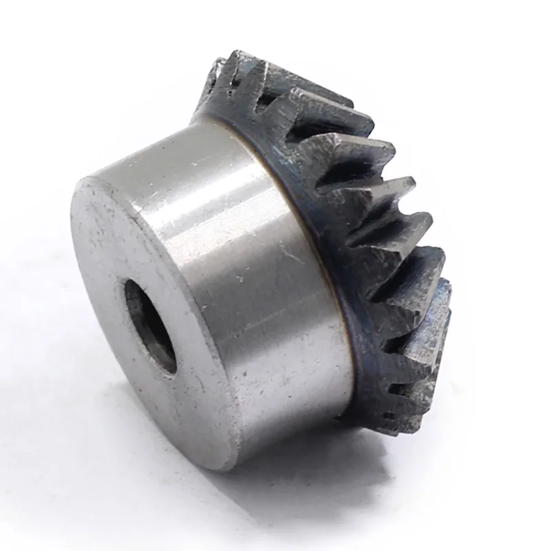 90° Bevel Gears, AISI 1045 Steel, 1:1 Ratio, Module 1M 1.5M 2M 3M, 15-40T Hardened Teeth, for Machinery Power Transmission