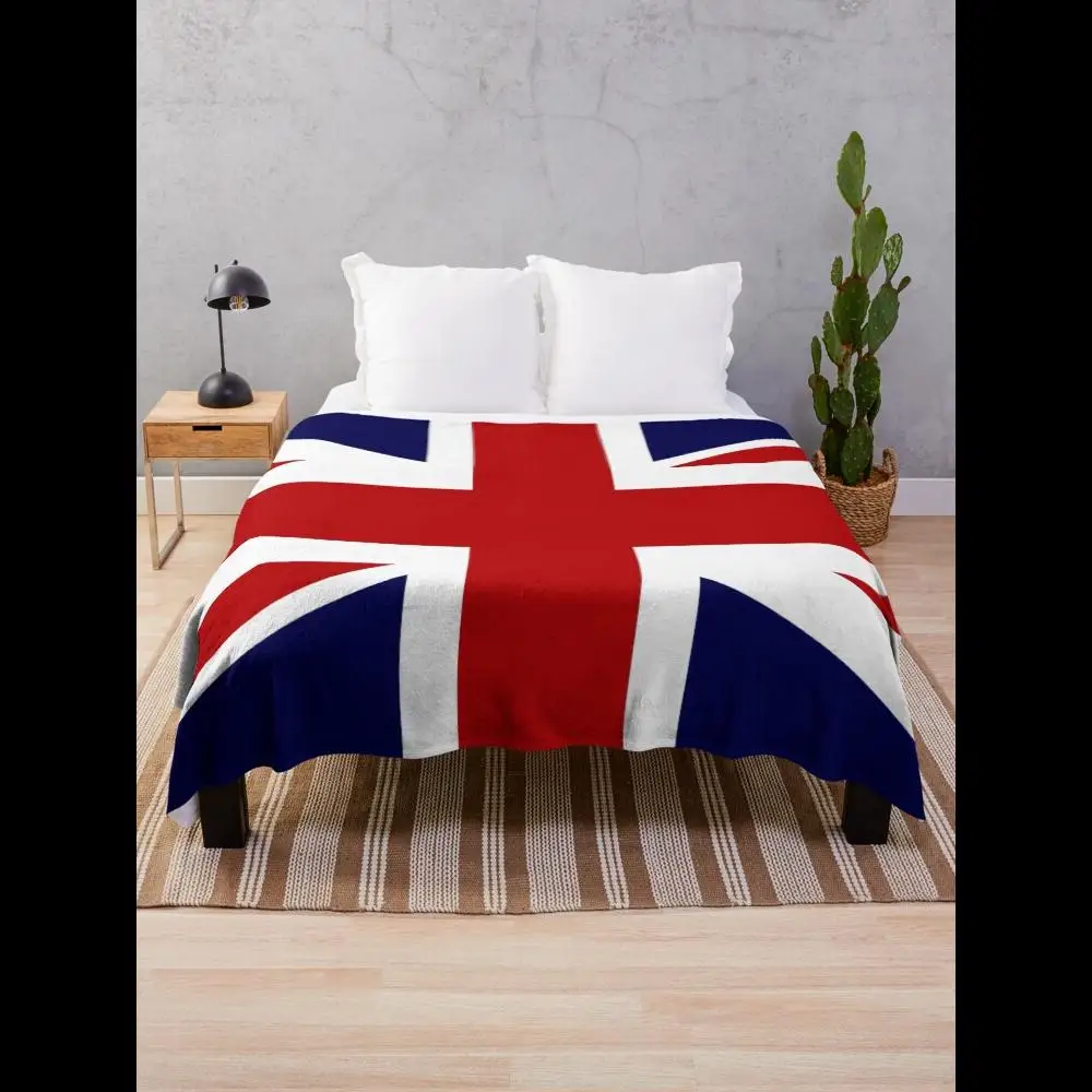 Premium Union Jack UK Flag Throw Blanket for Cozy Comfort  Home Textiles