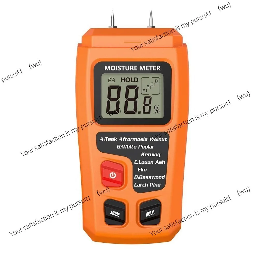 4 Measurement Modes Wood Moisture Tester Two Pins 0-99.9% Wall Moisture Detector Digital Accurate Wood Humidity Tester Firewood