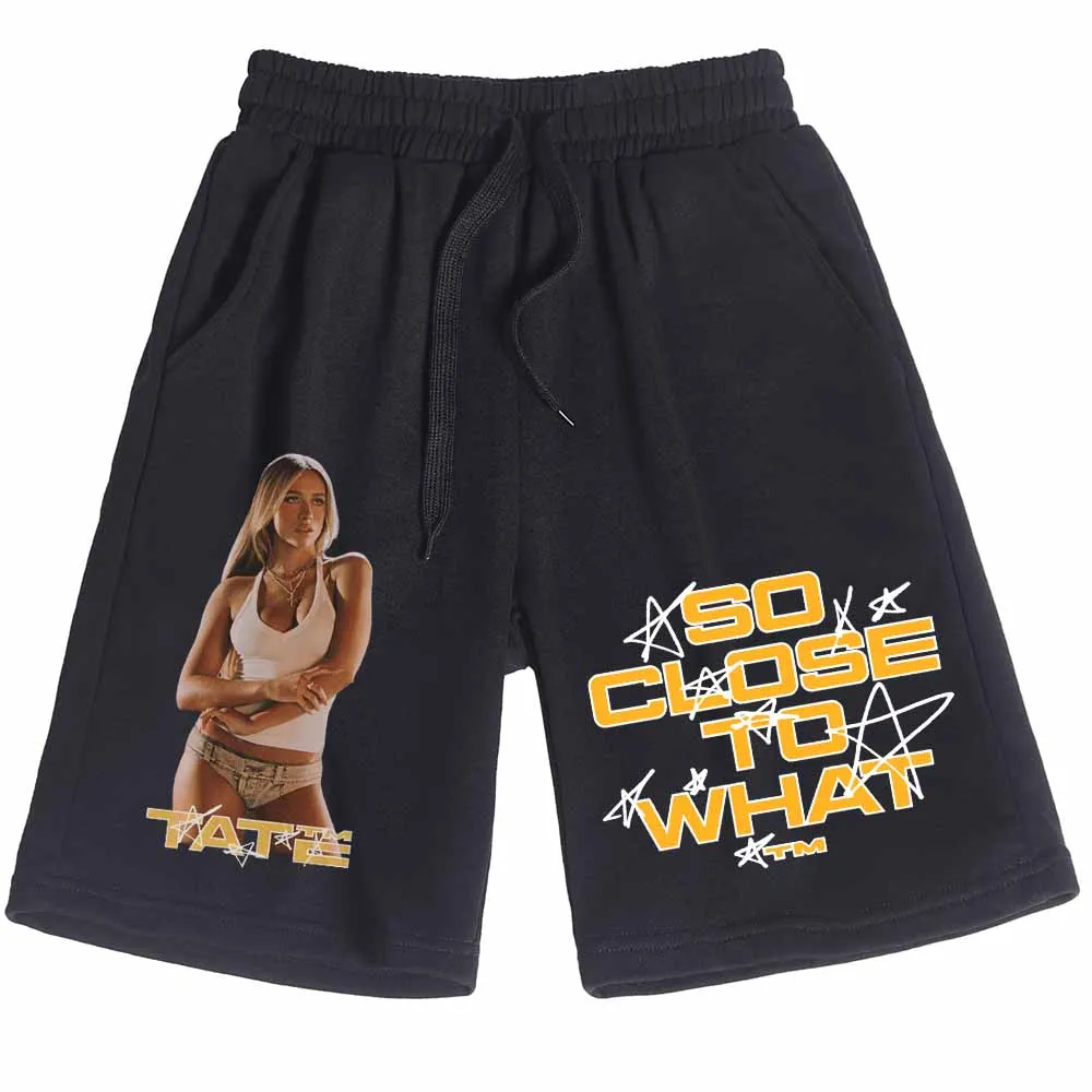 

Tate McRae так близко, что шорты для мужчин и женщин, летние короткие брюки, модные повседневные шорты