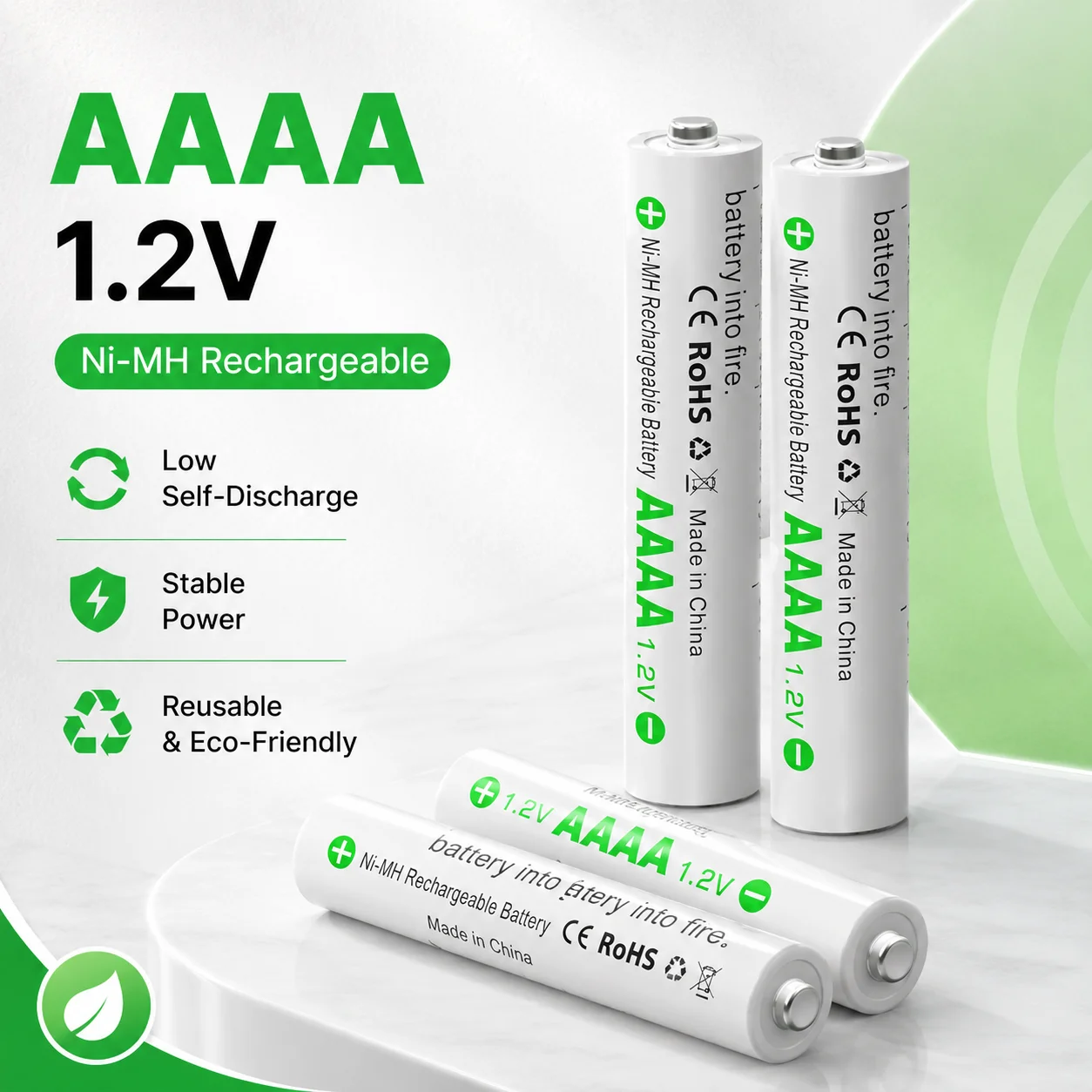 

AAAA Rechargeable Ni-MH Battery 1.2V 400mAh Charger Kit for Surface Pen Xbox One Controller Laser Pointer
