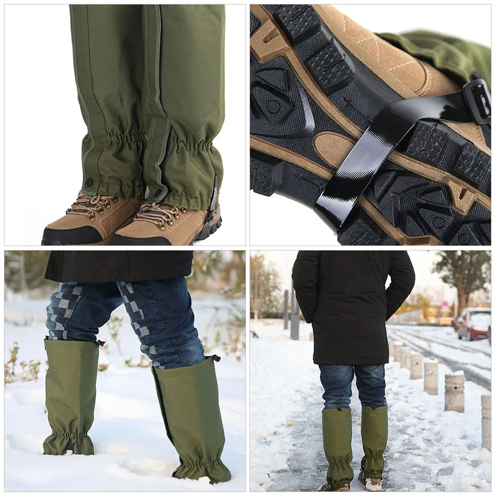

Sand Snow Protection Leggings Hiking Gaiters Waterproof Water-proof Sleeve Ski Guards Polyester for Men Sleeves Accessories