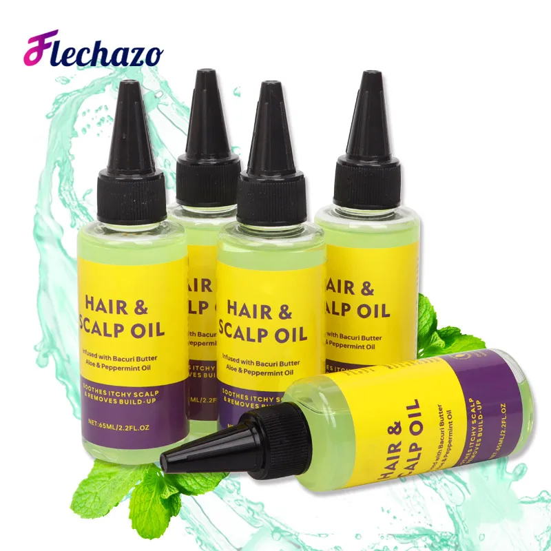 Aceite para proteger el cuero cabelludo del cabello, alivia el picazón del cuero cabelludo y elimina la acumulación de producto, accesorios para el cabello, aceite de menta