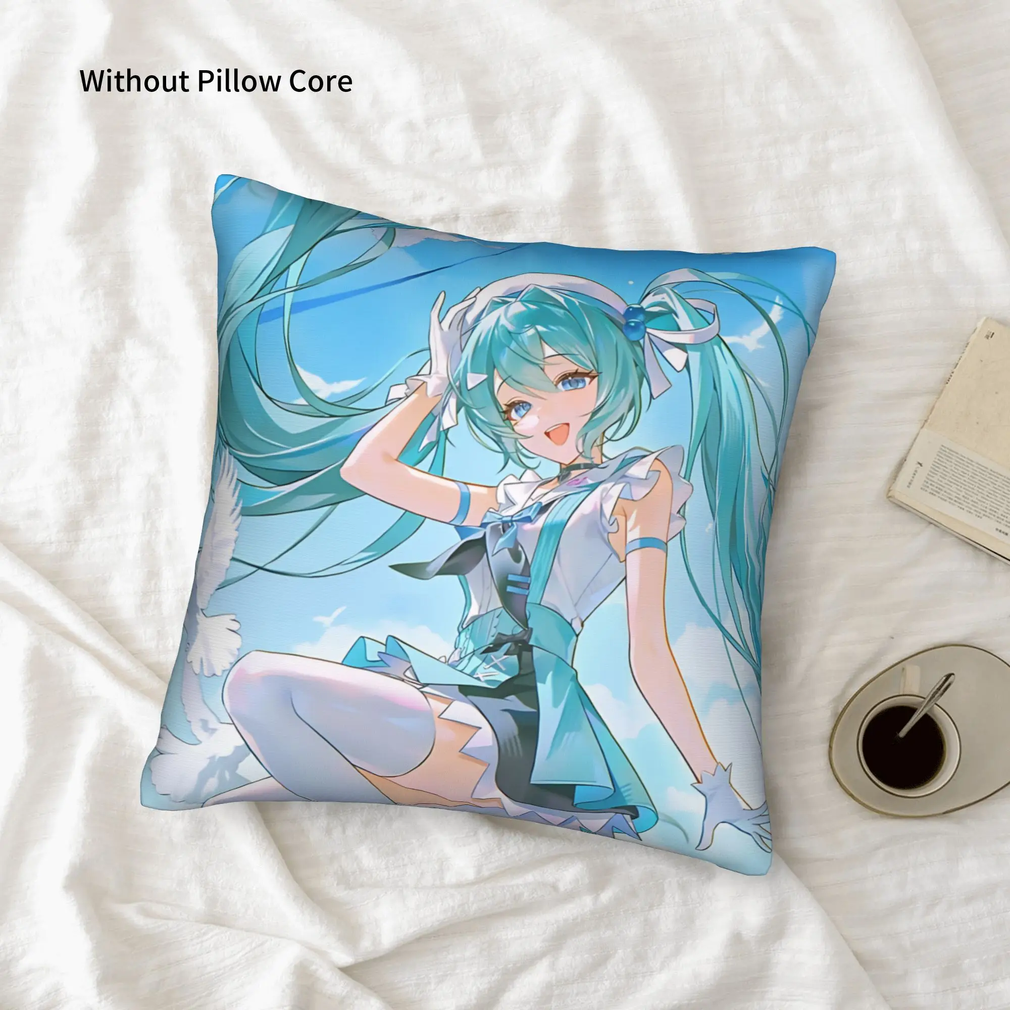 1PC Hatsune Miku Pillow Case Home Decor Items Double-Sided Printing  Sofa Cushion Bedroom Bedside Pillow