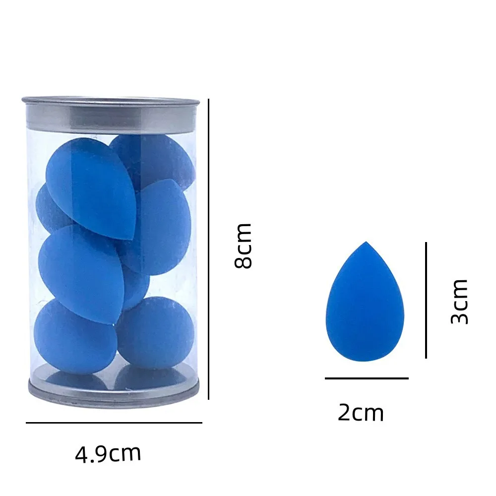 30pcs Custom Logo Beauty Sponge Mini Powder Puff 8 Pack Water Drop Powder Puff  Sponge Egg Blender Sponge