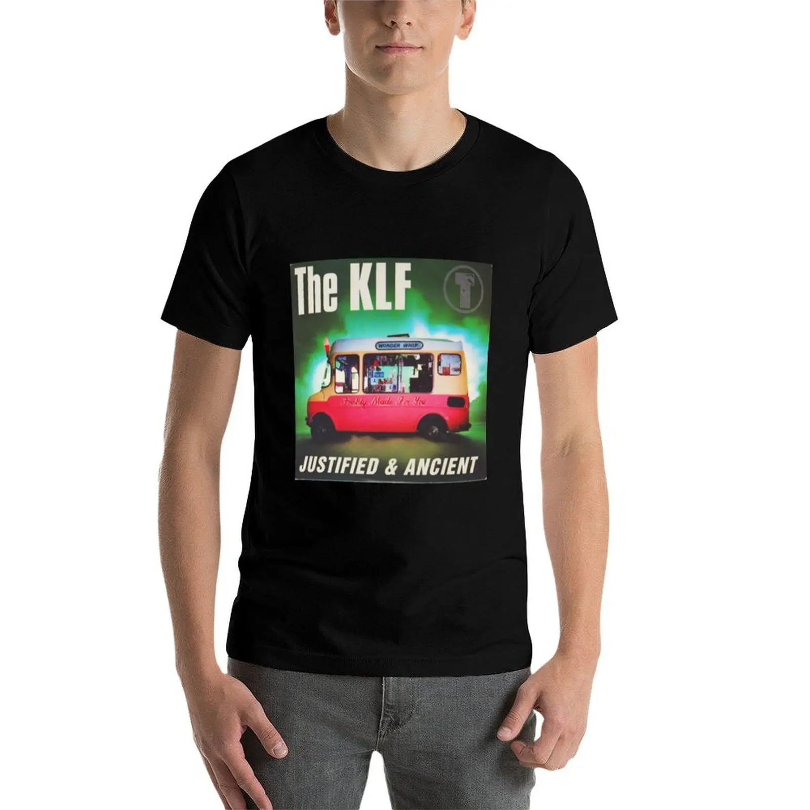 The Klf THE KLF JUSTIFIED AND ANCIENT T-Shirt man t shirt cotton t shirt man casual man t shirt summer T-Shirt